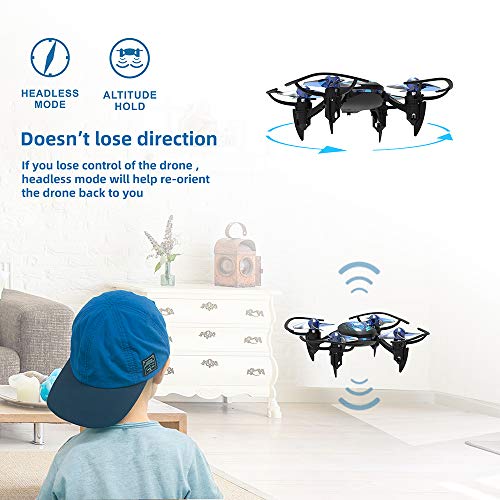ThrillMotion Cyber-Rex Mini RC Drone Kit for Kid Beginners and Adults, 2 Speed Level, 360 Flip, One Push Start, Altitude Control, 2 Modes Quadcopter for Beginners by EMAX