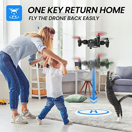 Holy Stone HS190 Foldable Mini Nano RC Drone for Kids Gift Portable Pocket Quadcopter with Altitude Hold 3D Flips and Headless Mode Easy to Fly for Beginners from Holy Stone
