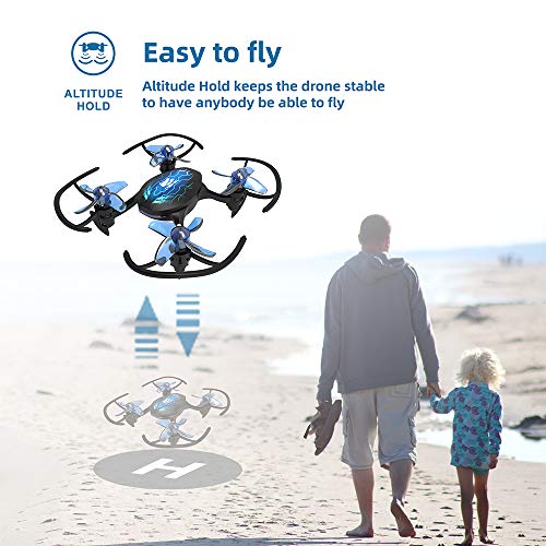 ThrillMotion Cyber-Rex Mini RC Drone Kit for Kid Beginners and Adults, 2 Speed Level, 360 Flip, One Push Start, Altitude Control, 2 Modes Quadcopter for Beginners by EMAX