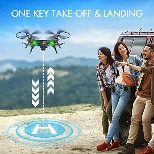 Drones with Camera for Adults /Kids /Beginners - 1080P HD Drones for Adults, 120Â° Wide-Angle Kids Drone, Safe Design & Easy to Control with Remote/APP/Voice, 18 Mins Flight Time, Ideal Girls/ Boys Gift by Guangdong Attop Technology Co Ltd