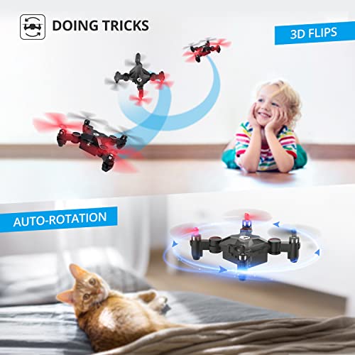 Holy Stone HS190 Foldable Mini Nano RC Drone for Kids Gift Portable Pocket Quadcopter with Altitude Hold 3D Flips and Headless Mode Easy to Fly for Beginners from Holy Stone