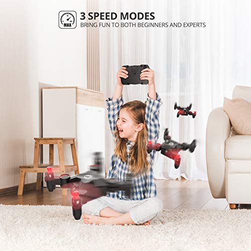 Holy Stone HS190 Foldable Mini Nano RC Drone for Kids Gift Portable Pocket Quadcopter with Altitude Hold 3D Flips and Headless Mode Easy to Fly for Beginners from Holy Stone