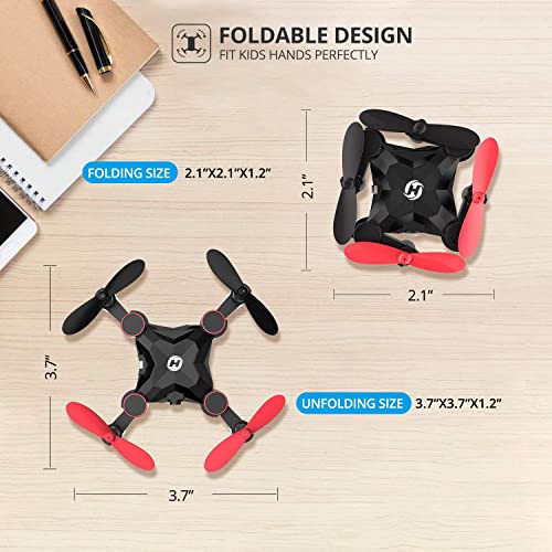 Holy Stone HS190 Foldable Mini Nano RC Drone for Kids Gift Portable Pocket Quadcopter with Altitude Hold 3D Flips and Headless Mode Easy to Fly for Beginners from Holy Stone