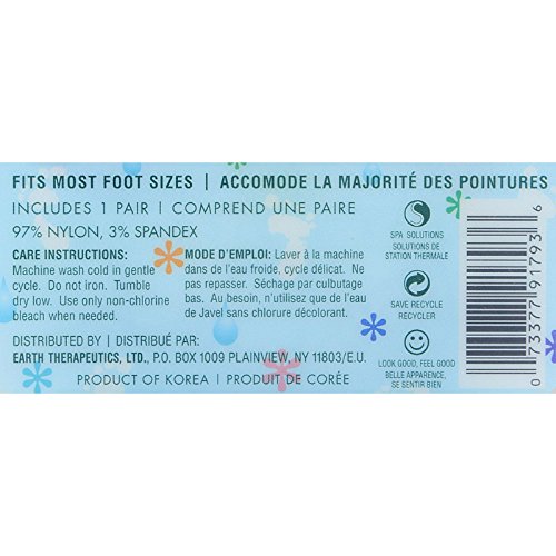 Earth Therapeutics Aloe Socks Blue, 1 Pair from Earth Therapeutics