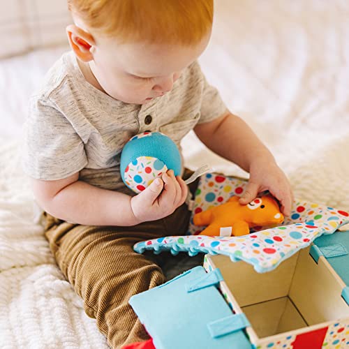 Melissa & Doug Wooden Surprise Gift Box Infant Toy (5 Pieces) Baby Toy Gift Set, Tactile Sensory Toy for Babies and Toddlers - FSC-Certified Materials from Melissa & Doug
