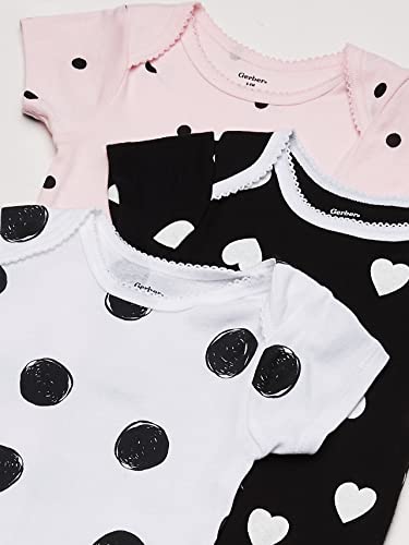 Gerber Baby 8-Pack Short Sleeve Onesies Bodysuits, Pink Bunny, 0-3 Months from GERLO