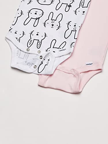 Gerber Baby 8-Pack Short Sleeve Onesies Bodysuits, Pink Bunny, 0-3 Months from GERLO
