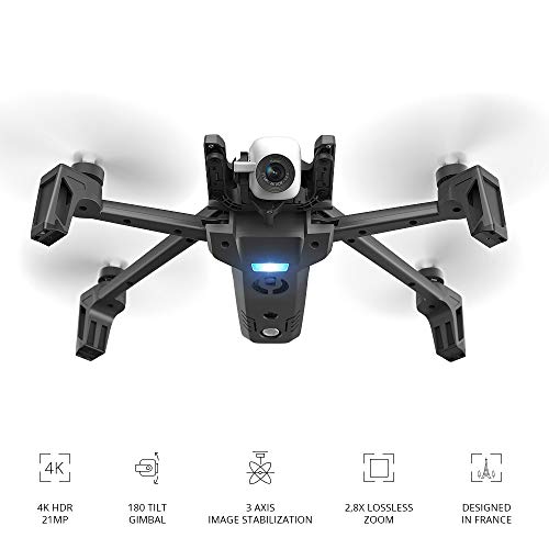 Parrot PF728000 ANAFI Drone, Foldable Quadcopter Drone with 4K HDR Camera, Compact, Silent & Autonomous, Realize your shots with a 180Â° vertical swivel camera, Dark Grey from Parrot