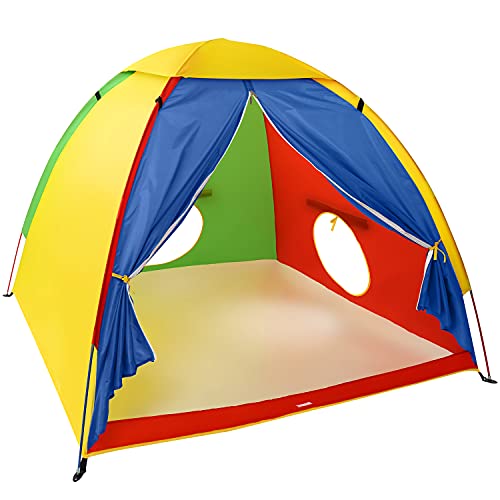 Kidoodler Kids Play Tent, Large Space Tent Outdoor Adventure Dome Tent Playhouse for Kids Indoor & Outdoor 60" x 60" x 47.3" by Minne Baby