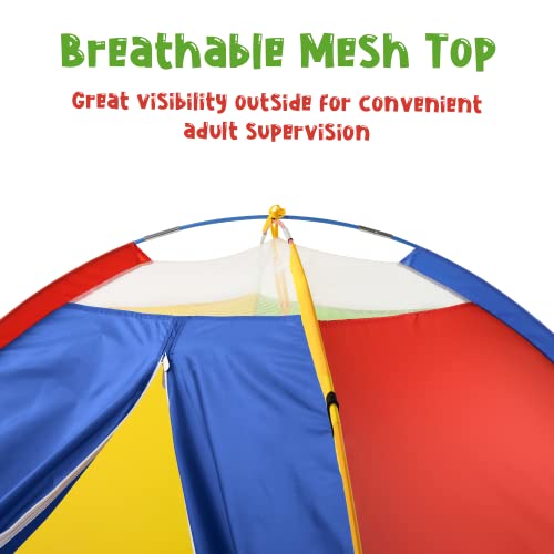 Kidoodler Kids Play Tent, Large Space Tent Outdoor Adventure Dome Tent Playhouse for Kids Indoor & Outdoor 60" x 60" x 47.3" by Minne Baby