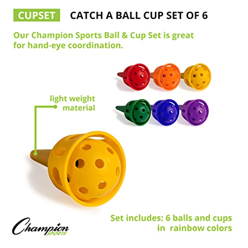 Champion Sports Catch A Ball Set: Classic Kids Outdoor Party Game for Lawn, Camping & Beach from Champion Sports