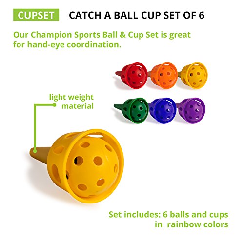 Champion Sports Catch A Ball Set: Classic Kids Outdoor Party Game for Lawn, Camping & Beach from Champion Sports