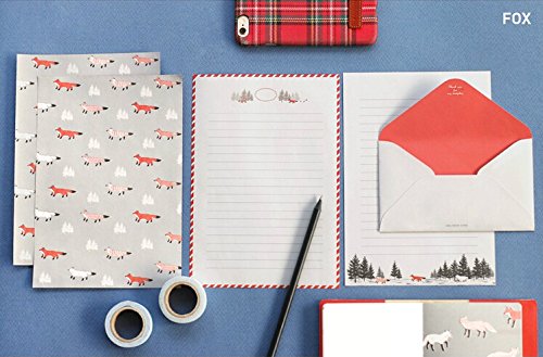 IMagicoo 48 Cute Lovely Writing Stationery Paper Letter Set with 24 Envelope/Envelope Seal Sticker (7) from IMagicoo