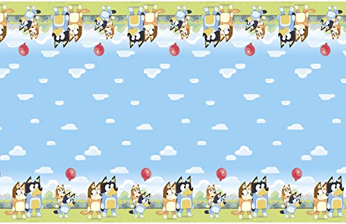 Unique Bluey Rectangular Plastic Table Cover 54" x 84" - Bluey Birthday Party Supplies and Decorations from Unique