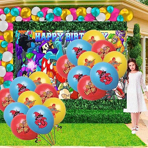 Masters of the Universe He Man Party Supplies Decorations Birthday Cake Topper Balloons Banner Backdrop Decor from HaiWa