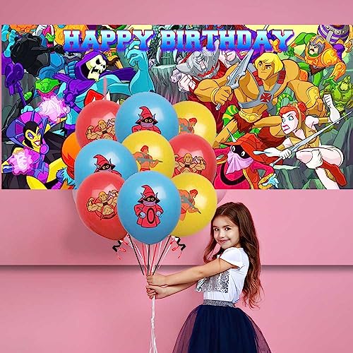 Masters of the Universe He Man Party Supplies Decorations Birthday Cake Topper Balloons Banner Backdrop Decor from HaiWa