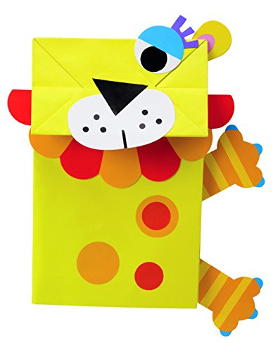 ALEX Toys Paper Bag Puppets Kids Art and Craft Activity Multicolor by Alex