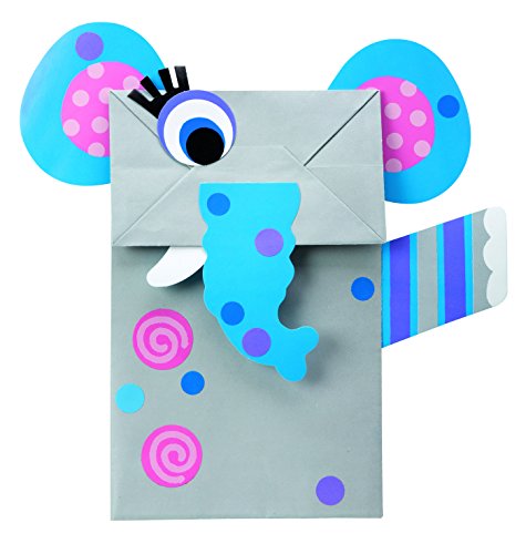 ALEX Toys Paper Bag Puppets Kids Art and Craft Activity Multicolor by Alex