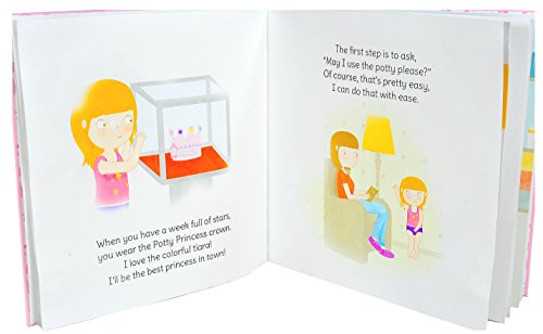 Princess Potty Training Gift Set with Book, Potty Chart, Star Magnets, and Reward Crown for Toddler Girls. Comes in Castle Gift Box. from Tickle & Main