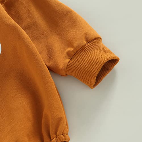 Western Baby Boy Clothes Cow Print Onesie Cowboy Crewneck Sweatshirt Oversized Tops Romper Winter Newborn Outfit(C Brown 0-6 Months) from Qiylii