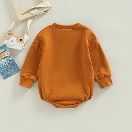 Western Baby Boy Clothes Cow Print Onesie Cowboy Crewneck Sweatshirt Oversized Tops Romper Winter Newborn Outfit(C Brown 0-6 Months) from Qiylii