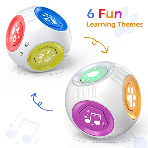 Bilingual Musical Baby Toy 6 9 12 18 Months, Infant Learning Cube ABC+123+Instruments+Animal Sounds+Light+Music, First Christmas 1st Birthday Gift for 3-6 7 8 10 Month 1-2 Year Old Toddler Boy Girl from BL-MT