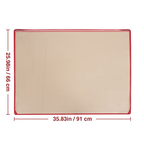 Becko US Jigsaw Puzzle Board with Puzzle Dust-Proof Cover for Puzzles Up to 1500 Pieces Portable Jigsaw Board Puzzle Mat for Puzzle Storage Puzzle Saver, Non-Slip Surface (Khaki) by Becko US