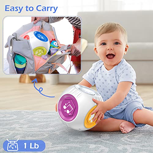 Bilingual Musical Baby Toy 6 9 12 18 Months, Infant Learning Cube ABC+123+Instruments+Animal Sounds+Light+Music, First Christmas 1st Birthday Gift for 3-6 7 8 10 Month 1-2 Year Old Toddler Boy Girl from BL-MT