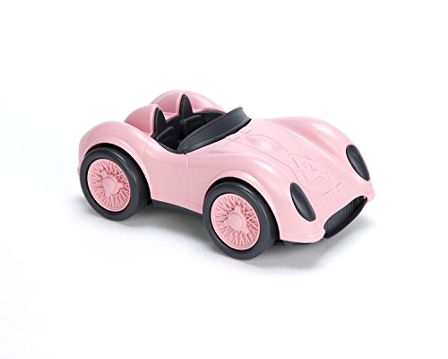 Green Toys Race Car, Pink - Pretend Play, Motor Skills, Kids Toy Vehicle. No BPA, phthalates, PVC. Dishwasher Safe, Recycled Plastic, Made in USA. by Green Toys