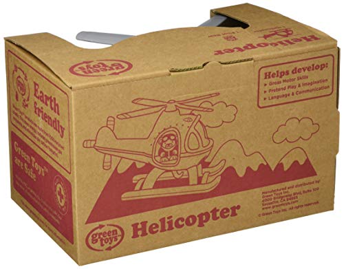 Green Toys Helicopter, Blue/Green CB - Pretend Play, Motor Skills, Kids Flying Toy Vehicle. No BPA, phthalates, PVC. Dishwasher Safe, Recycled Plastic, Made in USA. from Green Toys, Inc.