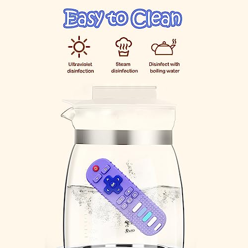 2-Pack Silicone Baby Teething Toys, Silicone Teethers for Babies, Remote Control Shape Teething Toys, Chew Toys for Boys and Girls Teether Early Educational Sensory Toy by ERSIHUA