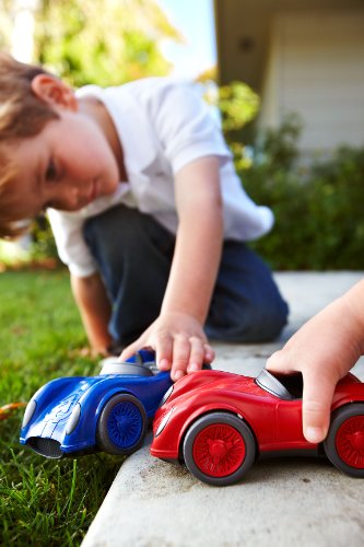 Green Toys Race Car, Pink - Pretend Play, Motor Skills, Kids Toy Vehicle. No BPA, phthalates, PVC. Dishwasher Safe, Recycled Plastic, Made in USA. by Green Toys