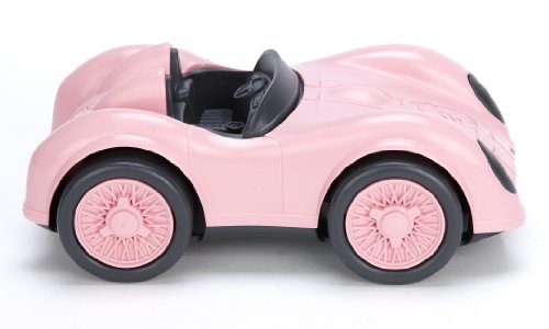 Green Toys Race Car, Pink - Pretend Play, Motor Skills, Kids Toy Vehicle. No BPA, phthalates, PVC. Dishwasher Safe, Recycled Plastic, Made in USA. by Green Toys