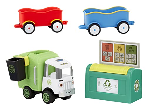 Little Tikes Letâs Go Cozy Coupe Garbage Truck Playset with Push and Play Vehicle for Floor or Tabletop Car Fun for Toddlers, Boys, Girls 3+ Years from MGA Entertainment