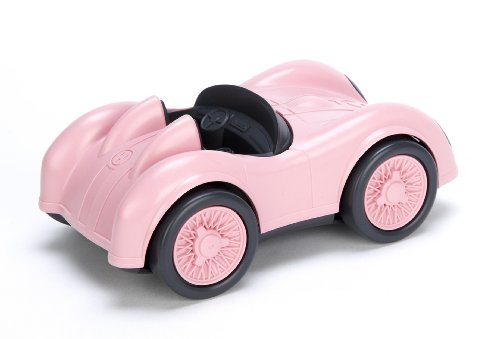 Green Toys Race Car, Pink - Pretend Play, Motor Skills, Kids Toy Vehicle. No BPA, phthalates, PVC. Dishwasher Safe, Recycled Plastic, Made in USA. by Green Toys