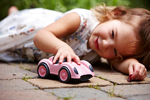 Green Toys Race Car, Pink - Pretend Play, Motor Skills, Kids Toy Vehicle. No BPA, phthalates, PVC. Dishwasher Safe, Recycled Plastic, Made in USA. by Green Toys