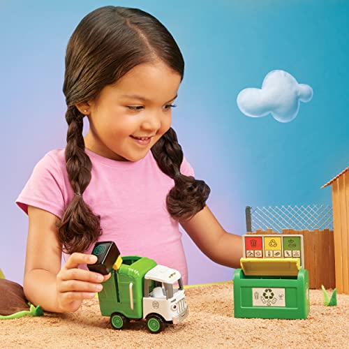 Little Tikes Letâs Go Cozy Coupe Garbage Truck Playset with Push and Play Vehicle for Floor or Tabletop Car Fun for Toddlers, Boys, Girls 3+ Years from MGA Entertainment