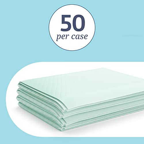 Medline - MSC282070LB Heavy Absorbency Underpads, 36" x 36" Quilted Fluff and Polymer Disposable Underpad, 50 Per Case, Great Protection as Bed Pads and Pee Pads from Medline