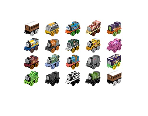 Thomas & Friends MINIS Toy Train Pack, Set of 20 Miniature Push-Along Engines and Railway Vehicles for Preschool Pretend Play [Amazon Exclusive] from Fisher-Price