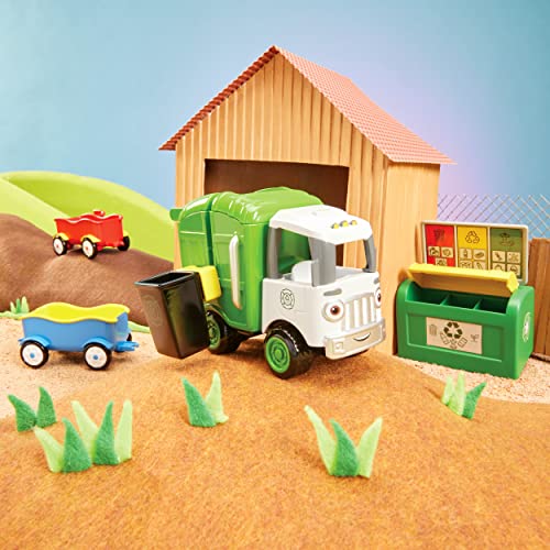 Little Tikes Letâs Go Cozy Coupe Garbage Truck Playset with Push and Play Vehicle for Floor or Tabletop Car Fun for Toddlers, Boys, Girls 3+ Years from MGA Entertainment