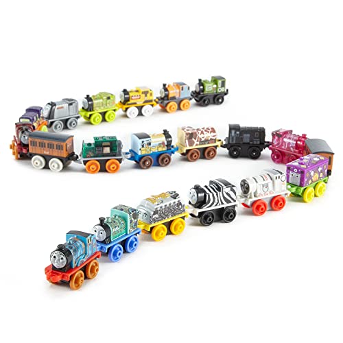 Thomas & Friends MINIS Toy Train Pack, Set of 20 Miniature Push-Along Engines and Railway Vehicles for Preschool Pretend Play [Amazon Exclusive] from Fisher-Price