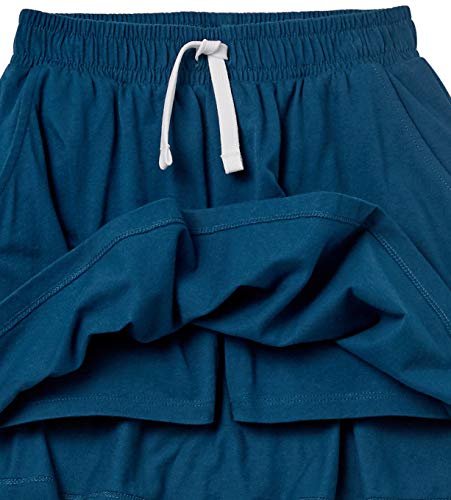 Amazon Essentials Girls Knit Scooter Skirts, 3-Pack Floral/Navy, Medium by Amazon Essentials