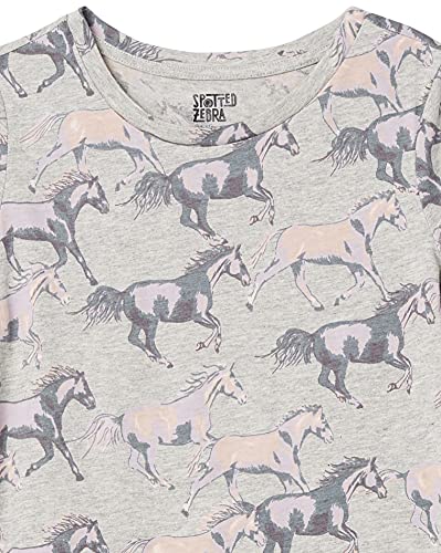Spotted Zebra Girls' Short-Sleeve Tunic T-Shirts, 3-Pack Horse, Medium from FR Apparel Trading DMCC