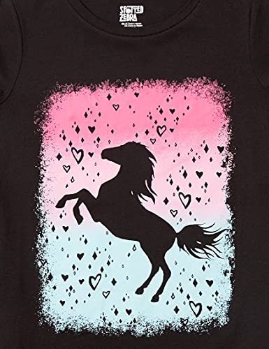 Spotted Zebra Girls' Short-Sleeve Tunic T-Shirts, 3-Pack Horse, Medium from FR Apparel Trading DMCC