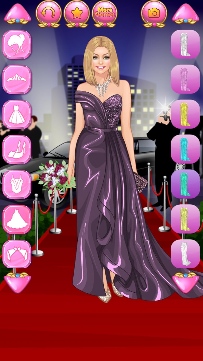Red Carpet Dress Up Game for Girls by Fashion Games for Girls