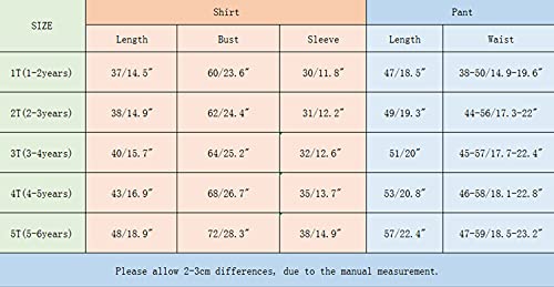 Little Girl's Long Sleeve Cartoon Pullover Shirt and Jeans Pants Outfit Set, Apricot, 2T from 