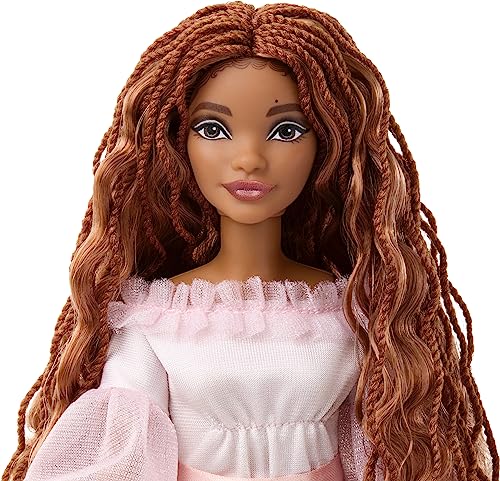 Mattel Disney The Little Mermaid, Celebration Ariel Doll with Red Hair and Pink Dress, Toys Inspired by The Movie by Mattel