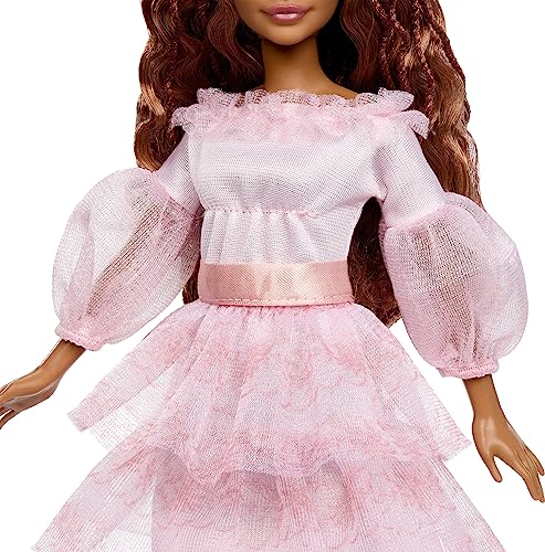Mattel Disney The Little Mermaid, Celebration Ariel Doll with Red Hair and Pink Dress, Toys Inspired by The Movie by Mattel