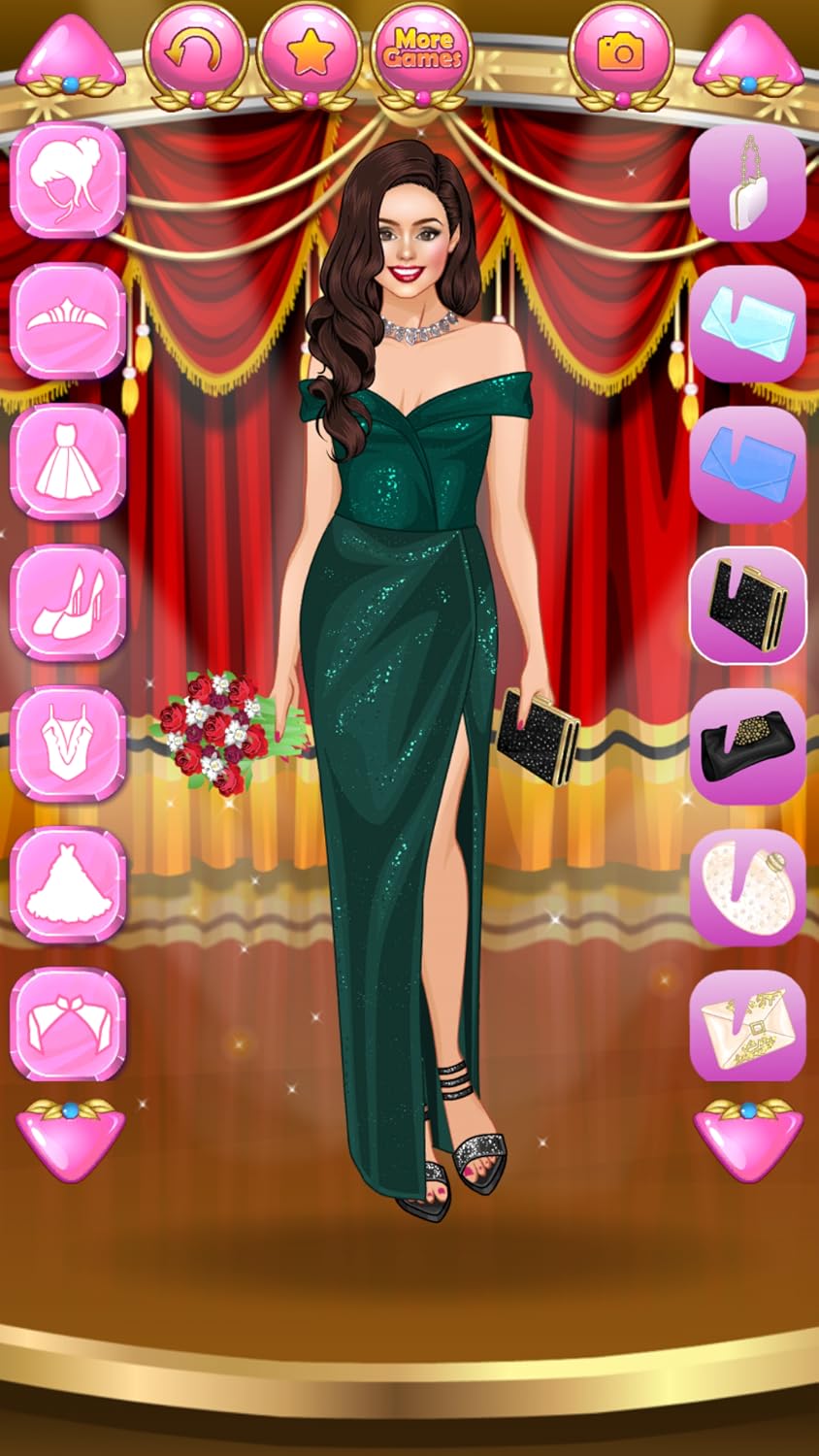 Red Carpet Dress Up Game for Girls by Fashion Games for Girls