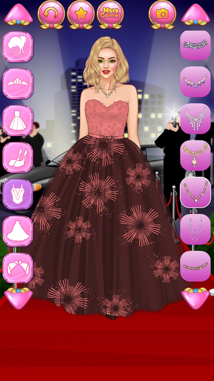 Red Carpet Dress Up Game for Girls by Fashion Games for Girls
